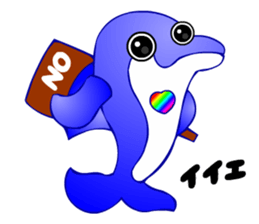 Kawaii Dolphin sticker #3646552