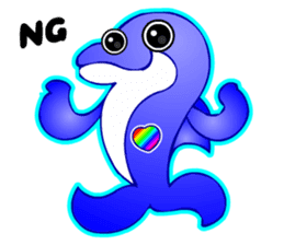 Kawaii Dolphin sticker #3646553