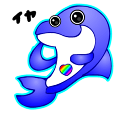 Kawaii Dolphin sticker #3646554
