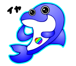 Kawaii Dolphin sticker #3646554