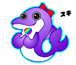 Kawaii Dolphin sticker #3646556