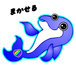 Kawaii Dolphin sticker #3646558
