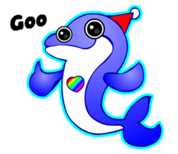 Kawaii Dolphin sticker #3646559