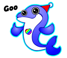 Kawaii Dolphin sticker #3646559