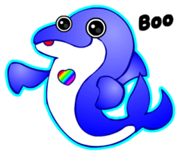 Kawaii Dolphin sticker #3646560