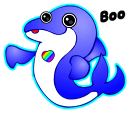 Kawaii Dolphin sticker #3646560