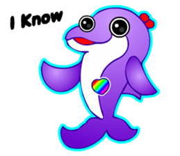 Kawaii Dolphin sticker #3646561