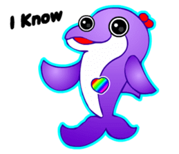 Kawaii Dolphin sticker #3646561