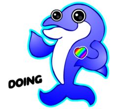 Kawaii Dolphin sticker #3646563