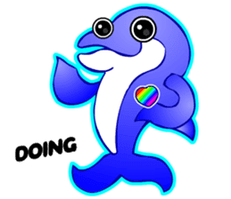 Kawaii Dolphin sticker #3646563