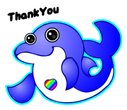 Kawaii Dolphin sticker #3646568