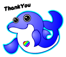Kawaii Dolphin sticker #3646568
