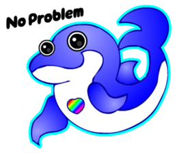 Kawaii Dolphin sticker #3646569