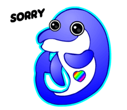 Kawaii Dolphin sticker #3646570
