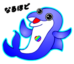 Kawaii Dolphin sticker #3646572