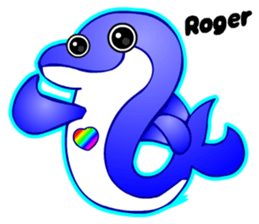 Kawaii Dolphin sticker #3646574
