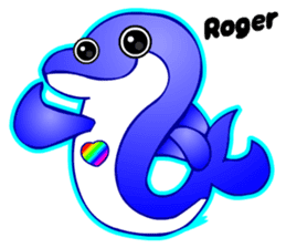 Kawaii Dolphin sticker #3646574