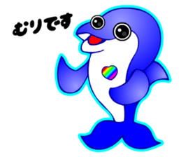 Kawaii Dolphin sticker #3646575