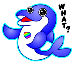 Kawaii Dolphin sticker #3646580