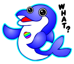 Kawaii Dolphin sticker #3646580