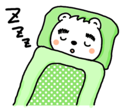 Daily life of a white bear. sticker #3646907