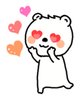 Daily life of a white bear. sticker #3646930