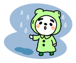 Daily life of a white bear. sticker #3646933