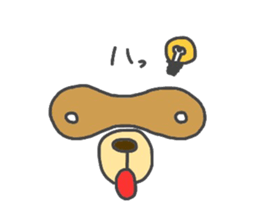 Koide raccoon dog(only face parts) sticker #3646947