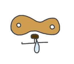 Koide raccoon dog(only face parts) sticker #3646948