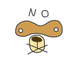 Koide raccoon dog(only face parts) sticker #3646953