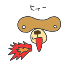 Koide raccoon dog(only face parts) sticker #3646974