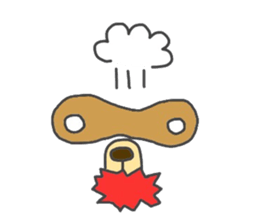 Koide raccoon dog(only face parts) sticker #3646982