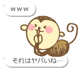 Talkative Monkey sticker #3647009