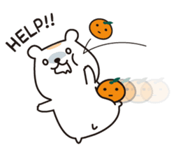 Chewy bear with Orange (English) sticker #3647216
