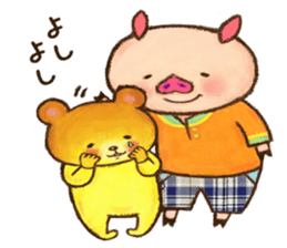 Piggy & Teddy sticker #3647573