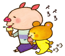 Piggy & Teddy sticker #3647577