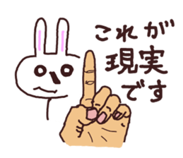 Peaceful rabbit sticker #3647826