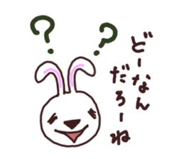 Peaceful rabbit sticker #3647831