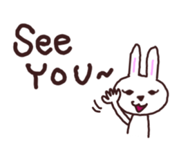 Peaceful rabbit sticker #3647836