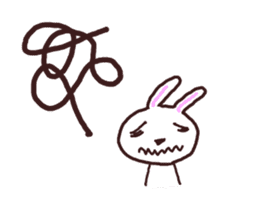 Peaceful rabbit sticker #3647838