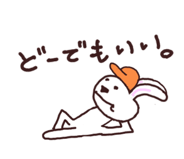 Peaceful rabbit sticker #3647840