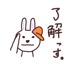 Peaceful rabbit sticker #3647841
