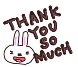 Peaceful rabbit sticker #3647844