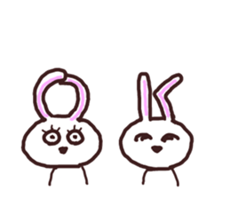 Peaceful rabbit sticker #3647848