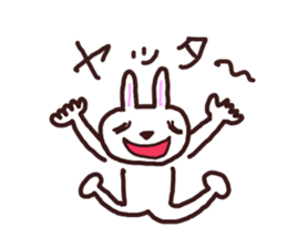 Peaceful rabbit sticker #3647852