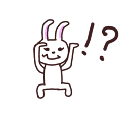 Peaceful rabbit sticker #3647854