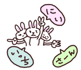 Peaceful rabbit sticker #3647855