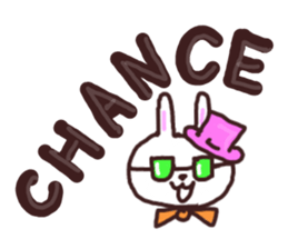 Peaceful rabbit sticker #3647856