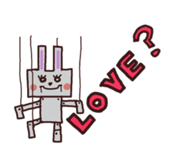 Peaceful rabbit sticker #3647860