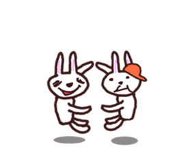 Peaceful rabbit sticker #3647861